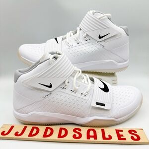 Nike Force Savage Turf Mid Pro Football White/Black AQ8130-100 Men’s Sizes